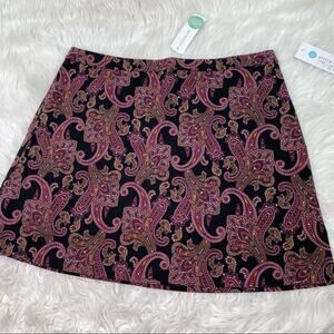 Stitch Fix Margaret M Deandra Skirt Black Paisley Size XLP NWT